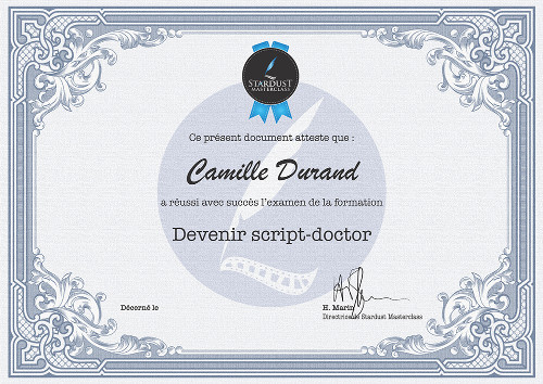 Certificat Script Doctor