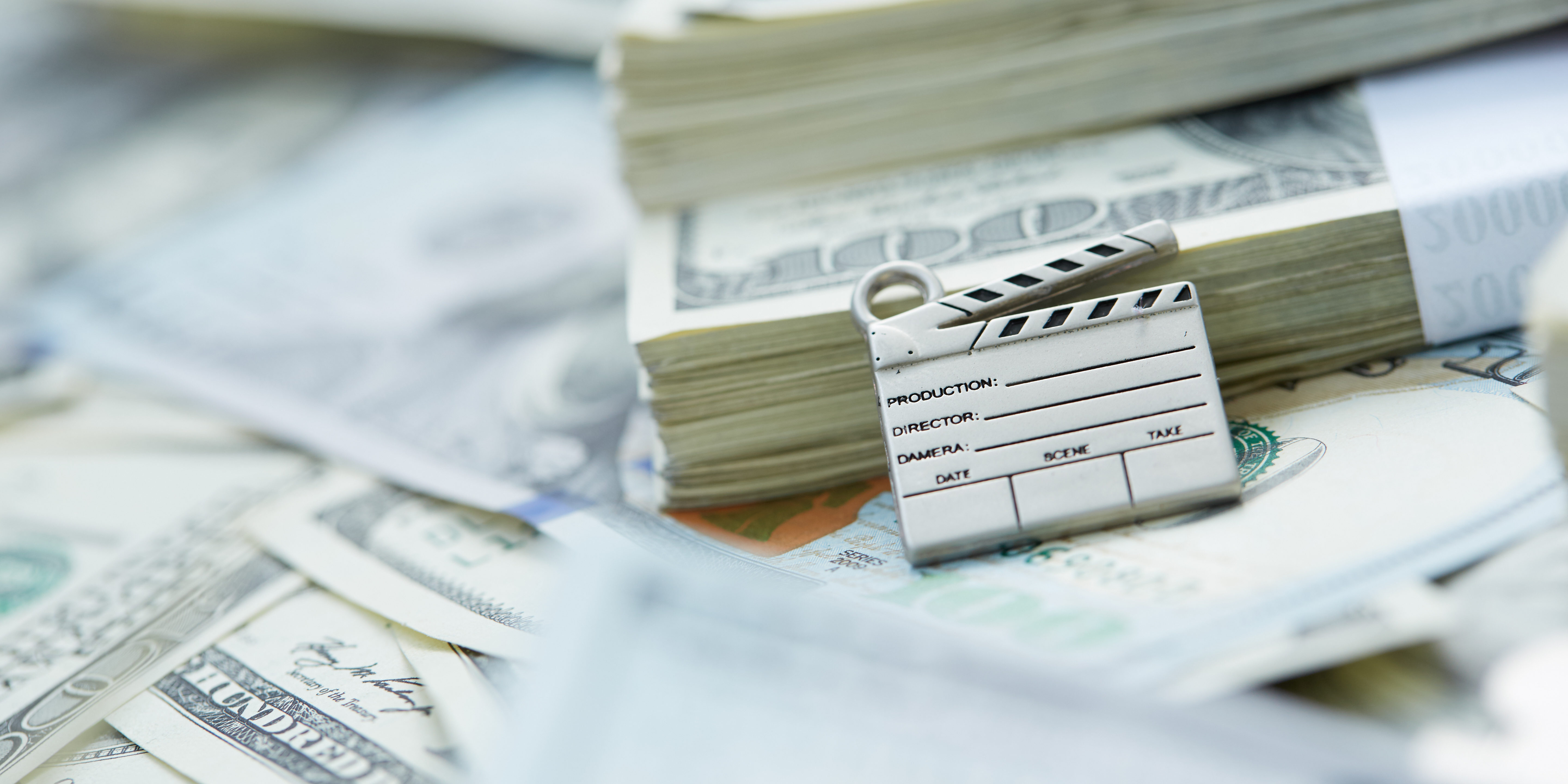 clapperboard, cinema is a lot of money